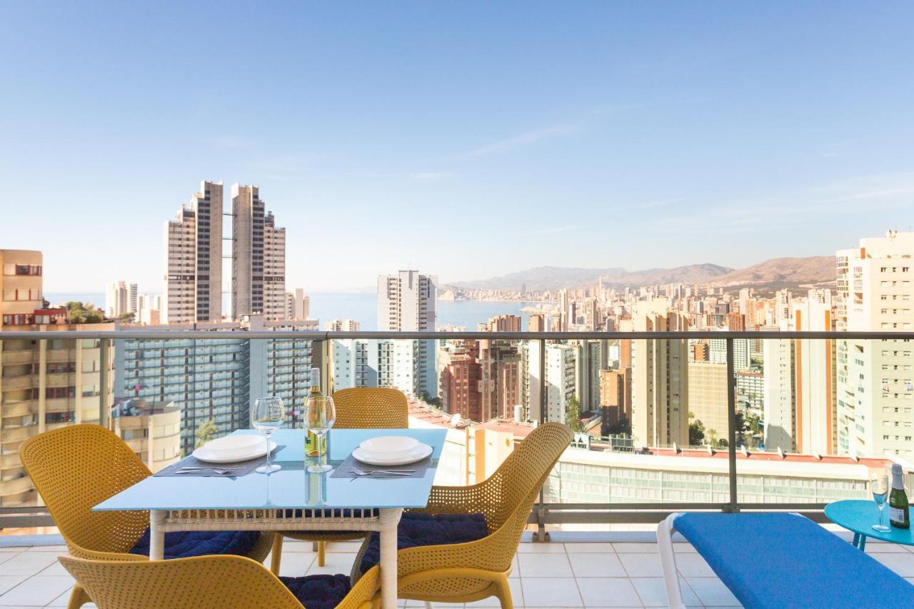 Апартаменты Skyline 10 Gran Terraza Privada Con Vistas Espectaculares Бенидорм Экстерьер фото