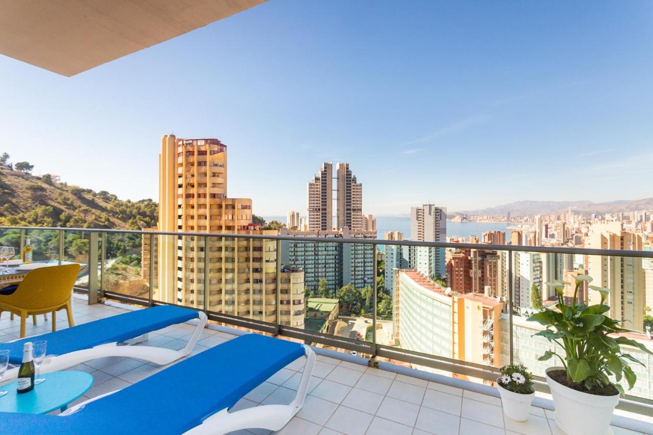 Апартаменты Skyline 10 Gran Terraza Privada Con Vistas Espectaculares Бенидорм Экстерьер фото