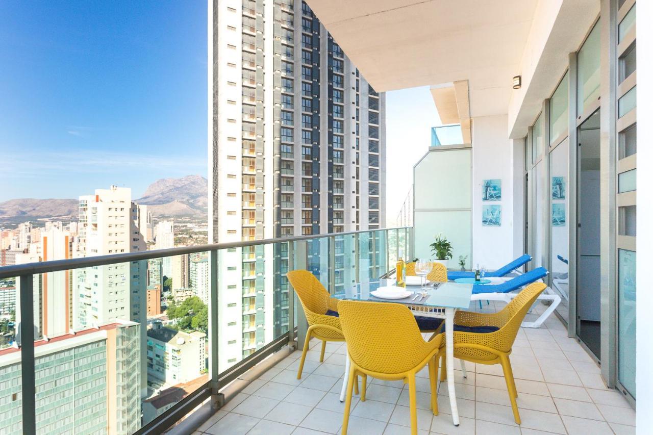 Апартаменты Skyline 10 Gran Terraza Privada Con Vistas Espectaculares Бенидорм Экстерьер фото