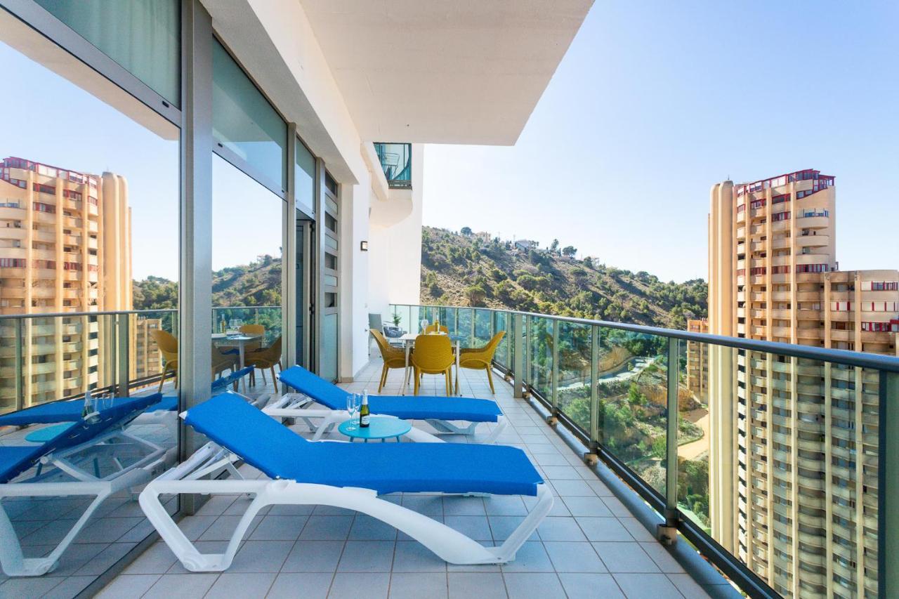 Апартаменты Skyline 10 Gran Terraza Privada Con Vistas Espectaculares Бенидорм Экстерьер фото